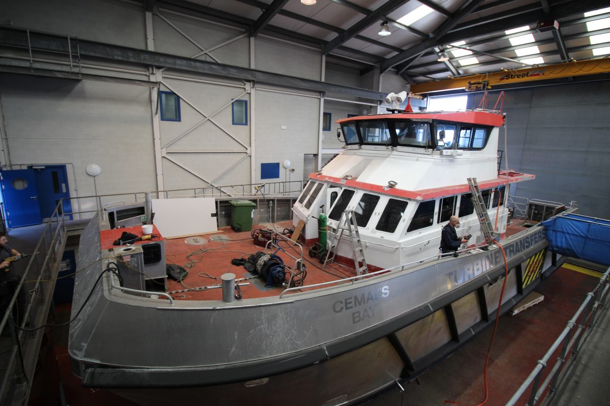 view of deck repairs