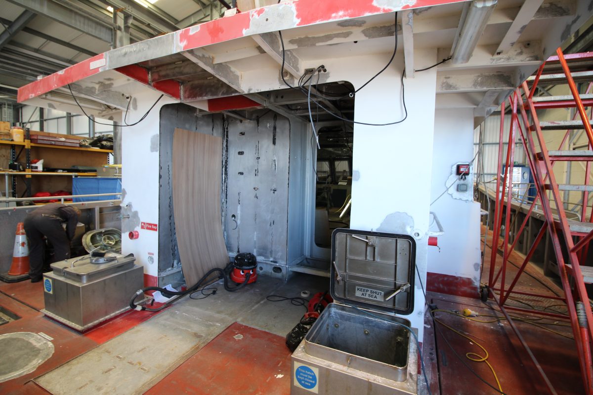 Stern view of Wheelhouse