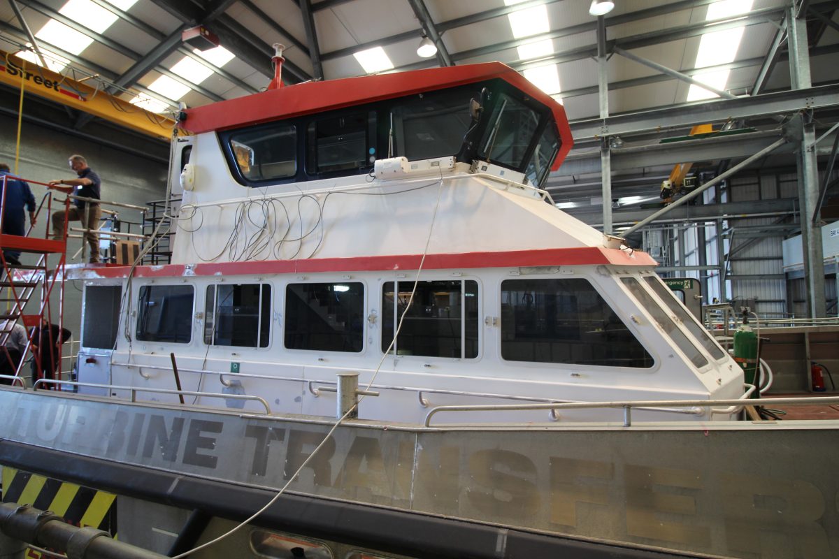 starboard view of wheelhouse