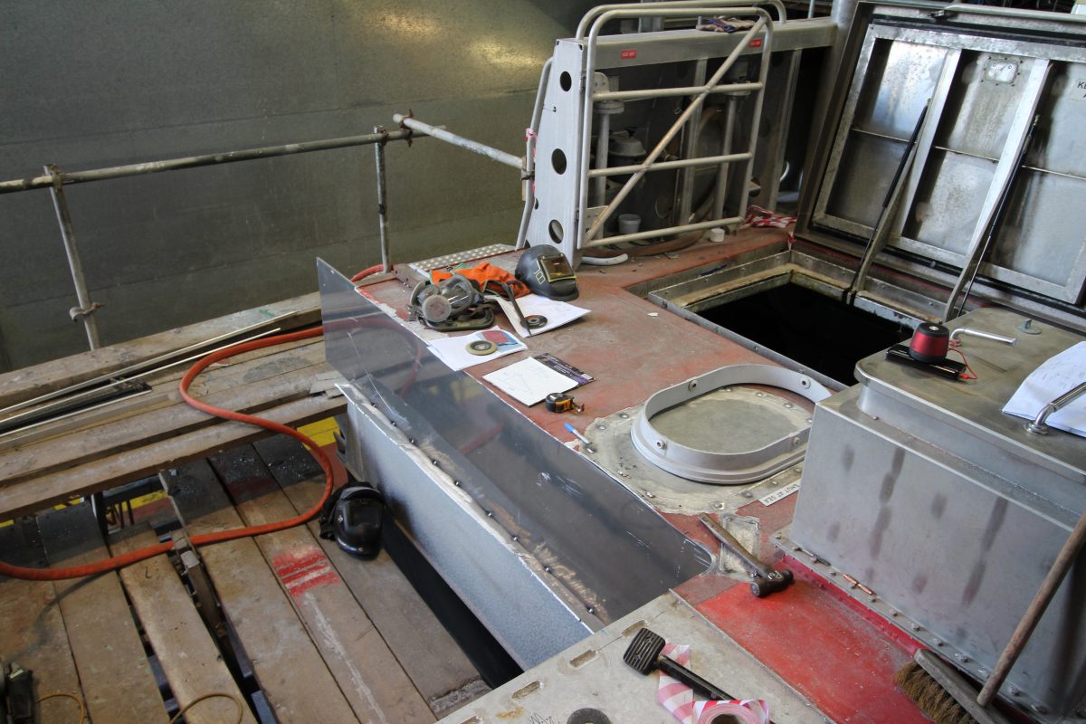 new deck sections welded
