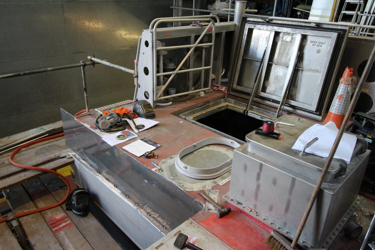 new deck sections welded