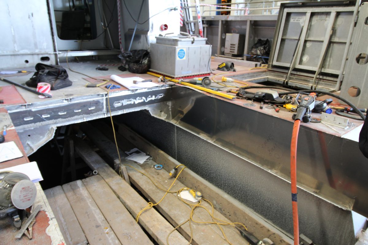 repairs underway