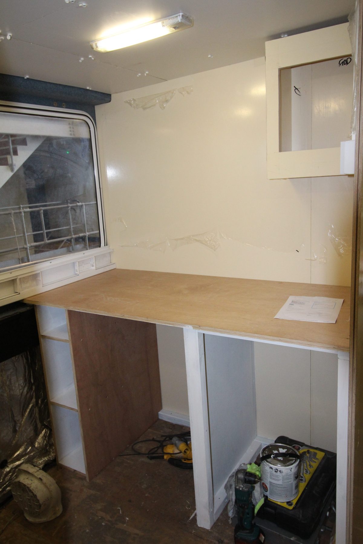 unpainted Galley counter tops