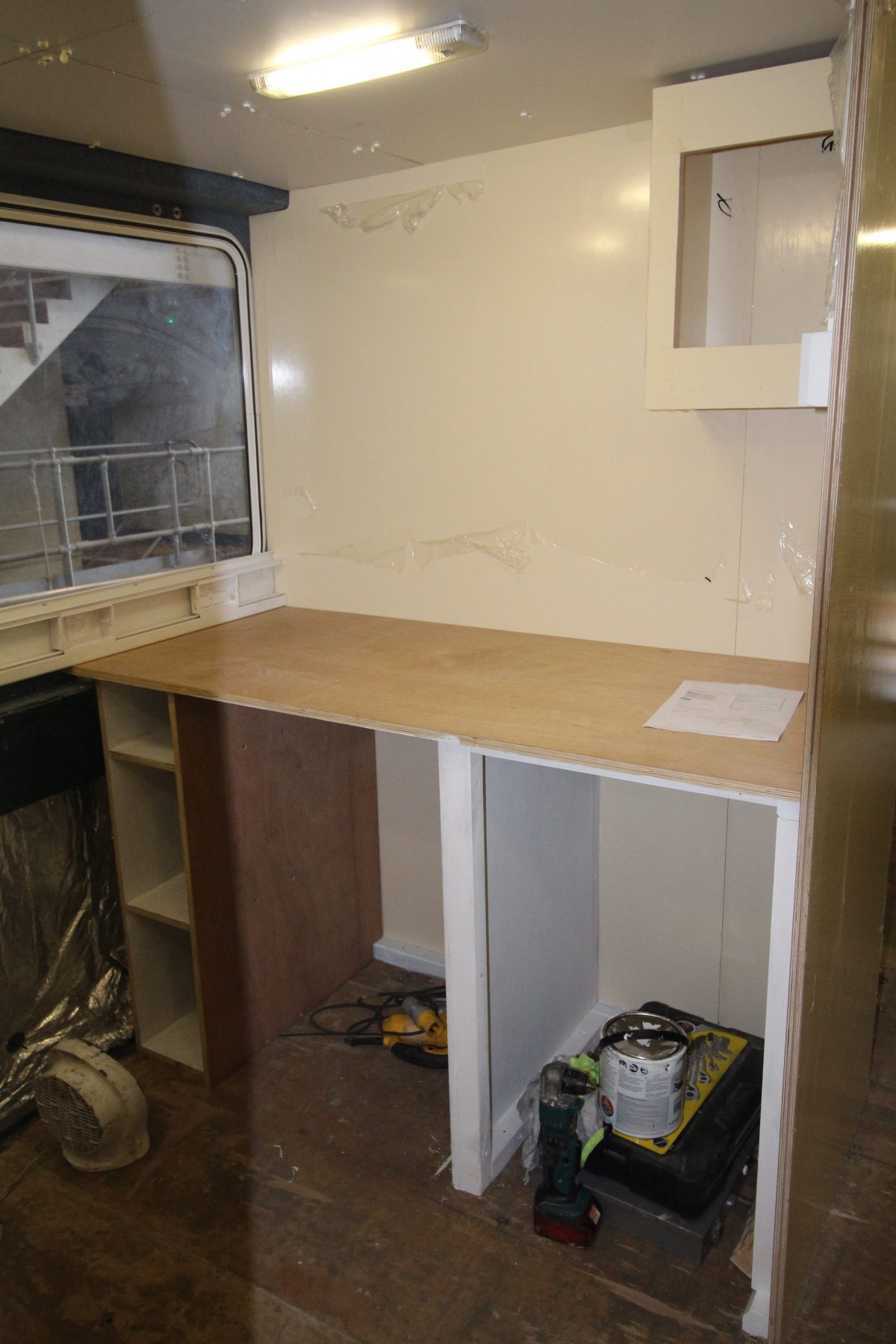 unpainted Galley counter tops