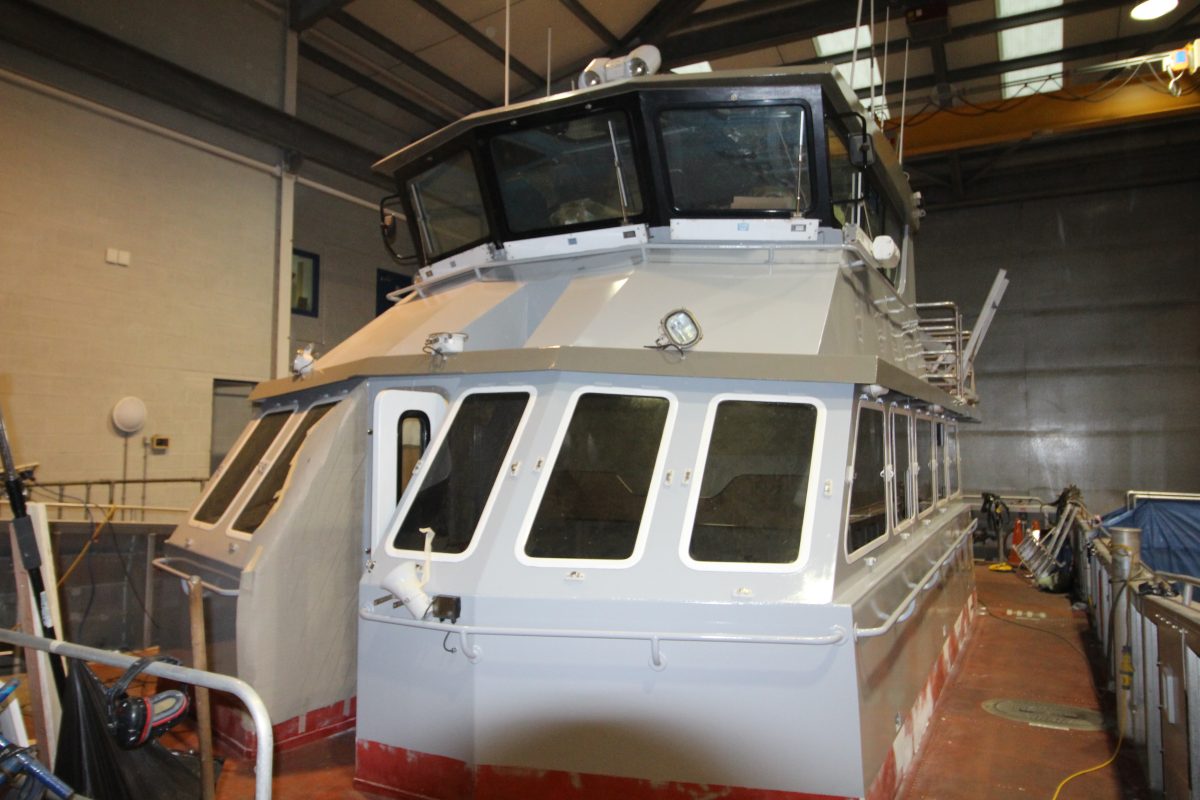 Bow view of wheelhouse