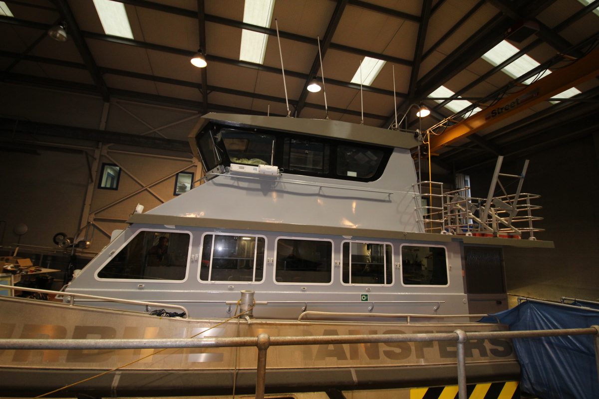 Port view of the wheelhouse