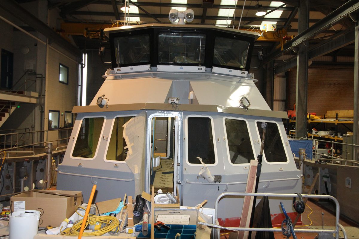 Bow view of the wheelhouse