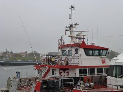 Starboard side of the new vessel before alterations